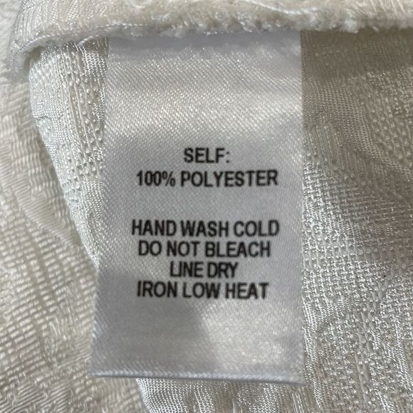 Lulus Proper Attire Ivory Floral Jacquard Faux Wrap Mini Skirt w/ Pockets! - Picture 11 of 13